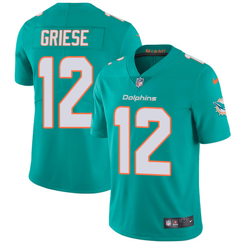 Miami Dolphins #12 Bob Griese Aqua Green Team Color Youth Stitched Vapor Untouchable Limited Jersey Youth cheap jerseys for sale - CheapJerseys.Shop