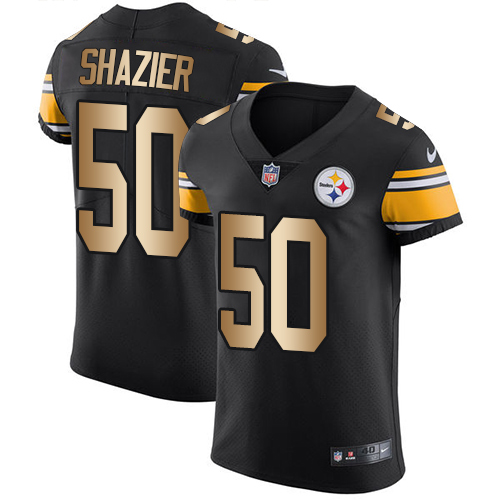 Pittsburgh Steelers #50 Ryan Shazier Black Team Color Men's Stitched Elite Gold Jersey Men's cheap jerseys for sale - CheapJerseys.Shop