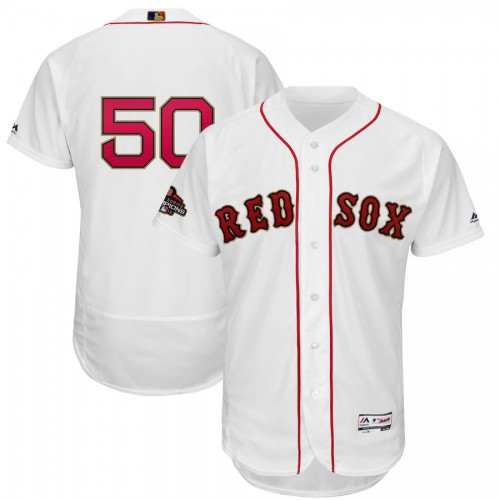 Boston Boston Red Sox #50 Mookie Betts Majestic 2019 Gold Program Flex Base Player Jersey White Men's cheap jerseys for sale - CheapJerseys.Shop