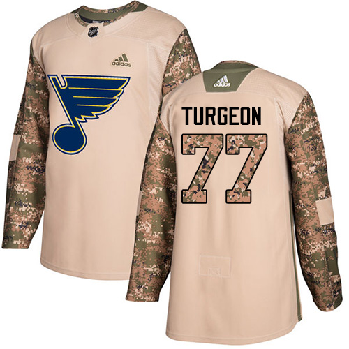 St. Louis Blues #77 Pierre Turgeon Camo Authentic 2017 Veterans Day Stitched Jersey Men's cheap jerseys for sale - CheapJerseys.Shop
