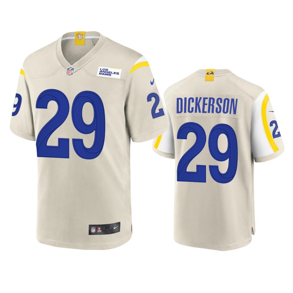 Los Angeles Rams #29 Eric Dickerson Men's Game Jersey - Bone cheap jerseys for sale - CheapJerseys.Shop