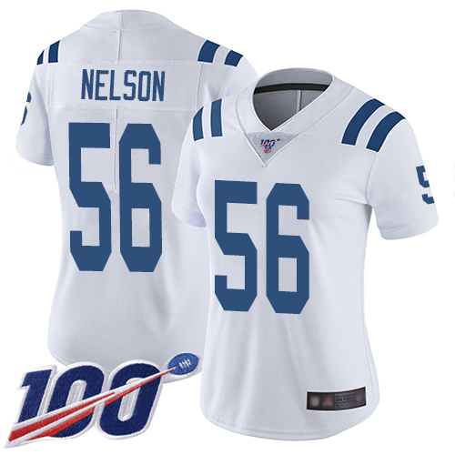 Colts #56 Quenton Nelson White Women's Stitched 100th Season Vapor Limited Jersey cheap jerseys for sale - CheapJerseys.Shop
