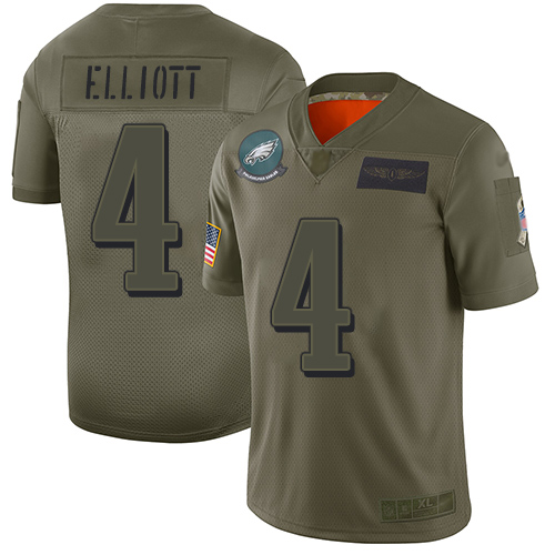 Philadelphia Eagles #4 Jake Elliott Camo Youth Stitched Limited 2019 Salute to Service Jersey Youth cheap jerseys for sale - CheapJerseys.Shop