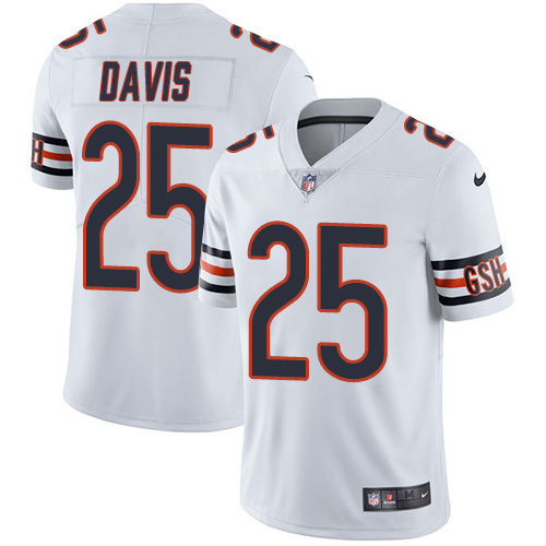 Chicago Bears #25 Mike Davis White Men's Stitched Vapor Untouchable Limited Jersey Men's cheap jerseys for sale - CheapJerseys.Shop