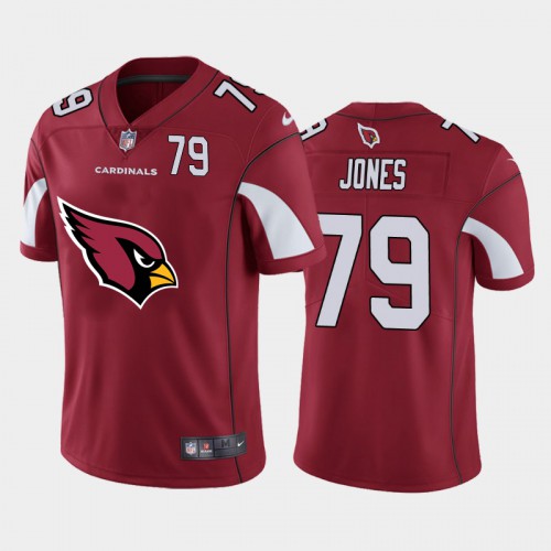 Arizona Arizona Cardinals #79 Chandler Jones Red Men's Big Team Logo Player Vapor Limited Jersey Men's cheap jerseys for sale - CheapJerseys.Shop
