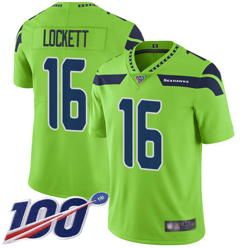 Seahawks #16 Tyler Lockett Green Men's Stitched Limited Rush 100th Season Jersey cheap jerseys for sale - CheapJerseys.Shop