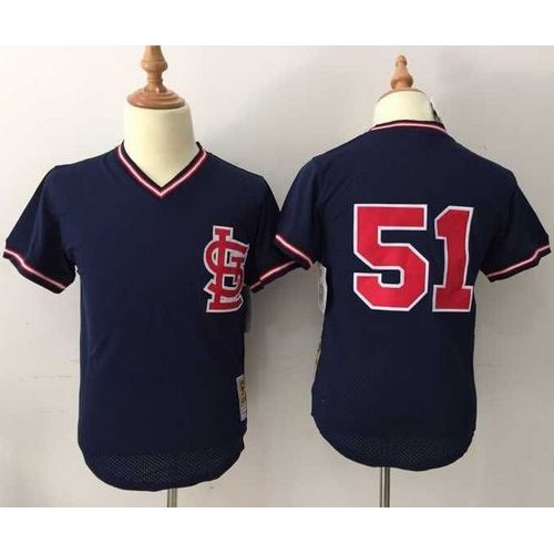 Mitchell And Ness St.Louis Cardinals #51 Willie McGee Navy Blue Throwback Stitched Jersey Men's cheap jerseys for sale - CheapJerseys.Shop