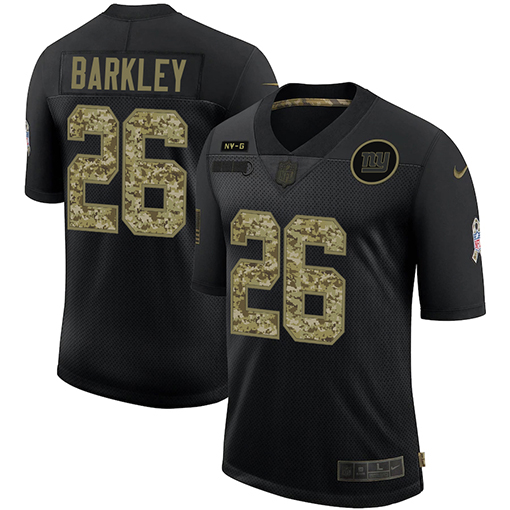 New York Giants #26 Saquon Barkley Men's 2020 Salute To Service Camo Limited Jersey Black cheap jerseys for sale - CheapJerseys.Shop