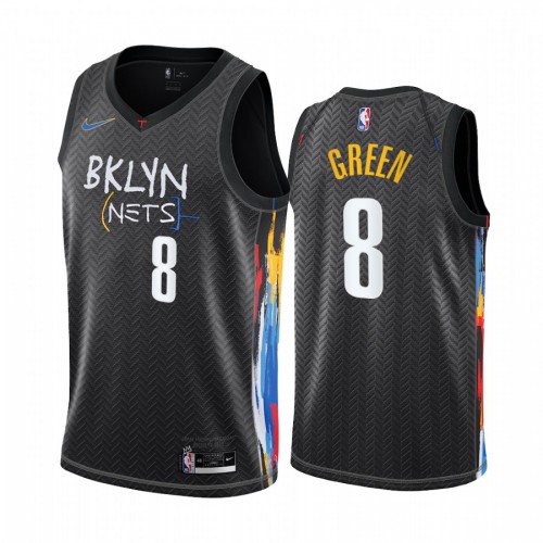 Brooklyn Nets #8 Jeff Green Black Youth Swingman 2020-21 City Edition Jersey Youth cheap jerseys for sale - CheapJerseys.Shop