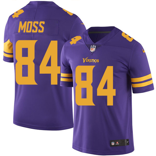 Vikings #84 Randy Moss Purple Men's Stitched Limited Rush Jersey cheap jerseys for sale - CheapJerseys.Shop