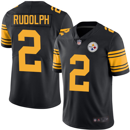 Pittsburgh Steelers #2 Mason Rudolph Black Youth Stitched Limited Rush Jersey Youth cheap jerseys for sale - CheapJerseys.Shop