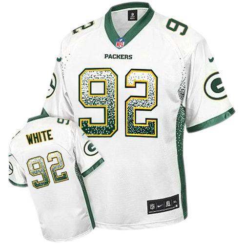 Packers #92 Reggie White White Men's Stitched Elite Drift Fashion Jersey cheap jerseys for sale - CheapJerseys.Shop