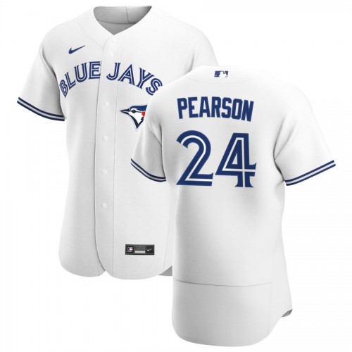 Toronto Toronto Blue Jays #24 Nate Pearson Men's White Home 2020 Authentic Player Jersey Men's cheap jerseys for sale - CheapJerseys.Shop