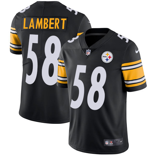 Pittsburgh Steelers #58 Jack Lambert Black Team Color Men's Stitched Vapor Untouchable Limited Jersey Men's cheap jerseys for sale - CheapJerseys.Shop