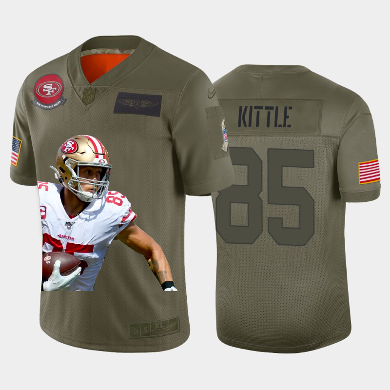 San Francisco 49ers #85 George Kittle Team Hero 2 Vapor Limited Jersey Camo cheap jerseys for sale - CheapJerseys.Shop