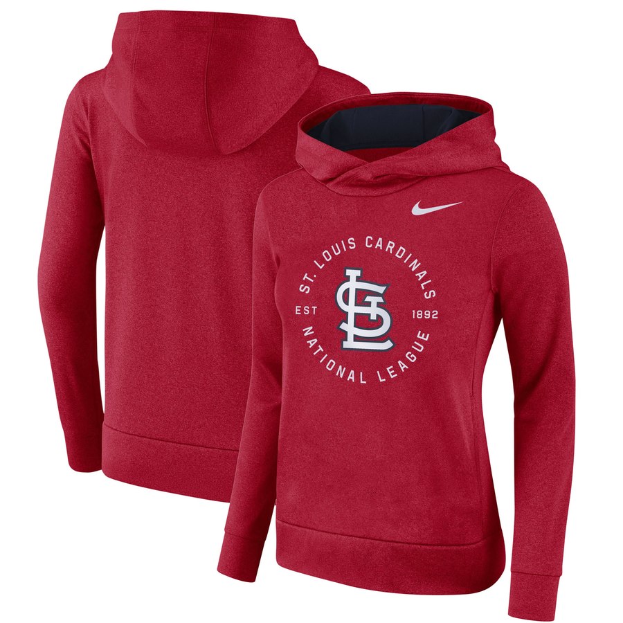 St. Louis Cardinals Women's Therma Pullover Hoodie Red cheap jerseys for sale - CheapJerseys.Shop