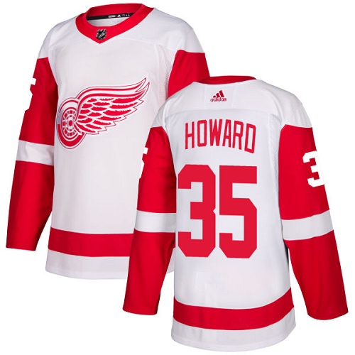 Detroit Red Wings #35 Jimmy Howard White Road Authentic Stitched Jersey Men's cheap jerseys for sale - CheapJerseys.Shop