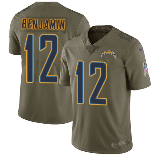 Los Angeles Chargers #12 Travis Benjamin Olive Men's Stitched Limited 2017 Salute To Service Jersey Men's cheap jerseys for sale - CheapJerseys.Shop