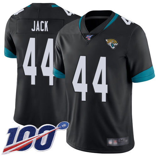 Jacksonville Jaguars #44 Myles Jack Black Team Color Men's Stitched 100th Season Vapor Limited Jersey Men's cheap jerseys for sale - CheapJerseys.Shop
