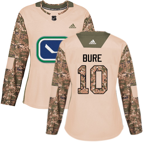 Vancouver Canucks #10 Pavel Bure Camo Authentic 2017 Veterans Day Women's Stitched Jersey Womens cheap jerseys for sale - CheapJerseys.Shop