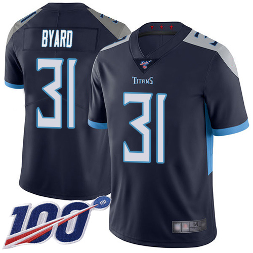 Tennessee Titans #31 Kevin Byard Navy Blue Team Color Men's Stitched 100th Season Vapor Limited Jersey Men's cheap jerseys for sale - CheapJerseys.Shop