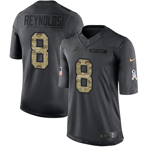 Lions #8 Josh Reynolds Black Youth Stitched Limited 2016 Salute To Service Jersey cheap jerseys for sale - CheapJerseys.Shop