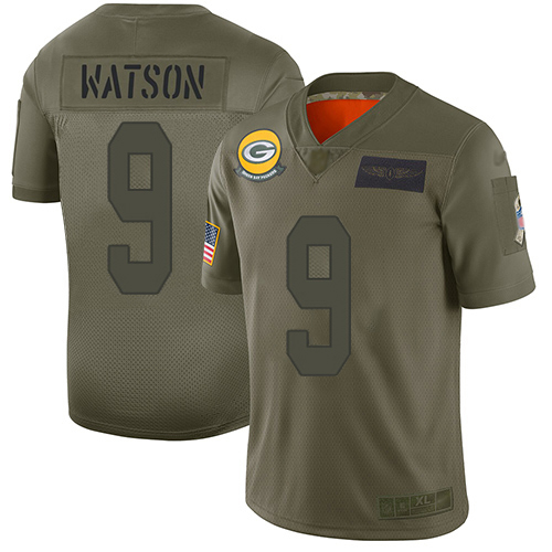 Packers #9 Christian Watson Camo Men's Stitched Limited 2019 Salute To Service Jersey cheap jerseys for sale - CheapJerseys.Shop