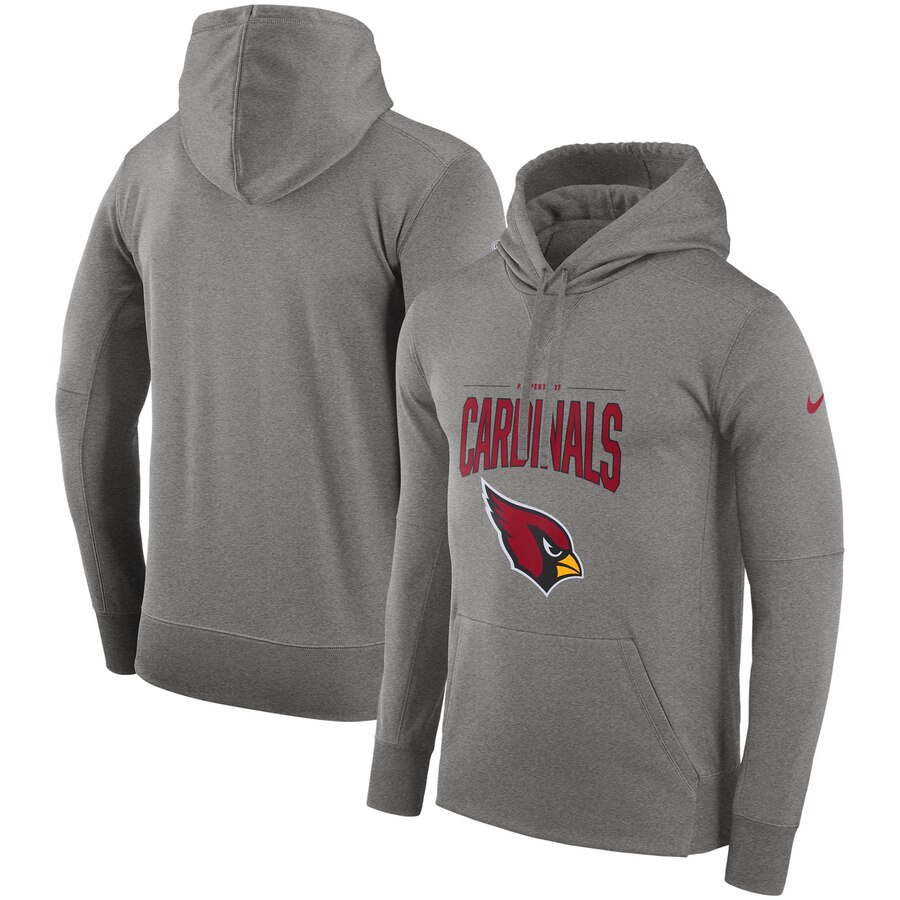 Arizona Cardinals Sideline Property Of Performance Pullover Hoodie Gray cheap jerseys for sale - CheapJerseys.Shop