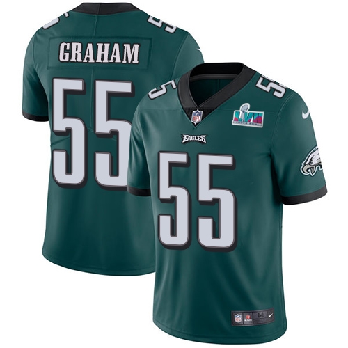 Eagles #55 Brandon Graham Green Team Color Super Bowl LVII Patch Youth Stitched Vapor Untouchable Limited Jersey cheap jerseys for sale - CheapJerseys.Shop