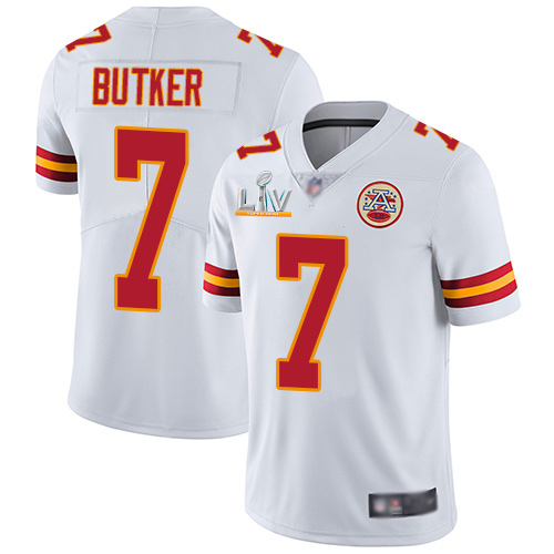 Chiefs #7 Harrison Butker White Youth Super Bowl LV Bound Stitched Vapor Untouchable Limited Jersey cheap jerseys for sale - CheapJerseys.Shop