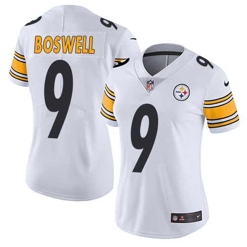 Pittsburgh Steelers #9 Chris Boswell White Women's Stitched Vapor Untouchable Limited Jersey Womens cheap jerseys for sale - CheapJerseys.Shop