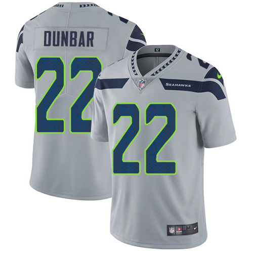 Seattle Seahawks #22 Quinton Dunbar Grey Alternate Men's Stitched Vapor Untouchable Limited Jersey Men's cheap jerseys for sale - CheapJerseys.Shop