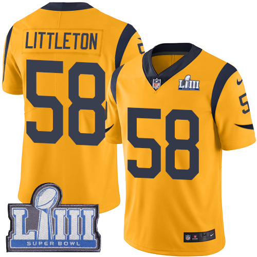 Los Angeles Rams #58 Cory Littleton Gold Super Bowl LIII Bound Youth Stitched Limited Rush Jersey Youth cheap jerseys for sale - CheapJerseys.Shop