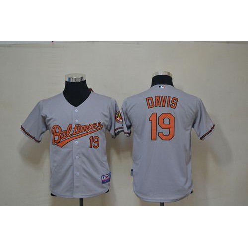 Baltimore Orioles #19 Chris Davis Grey Cool Base Stitched Youth Jersey Youth cheap jerseys for sale - CheapJerseys.Shop