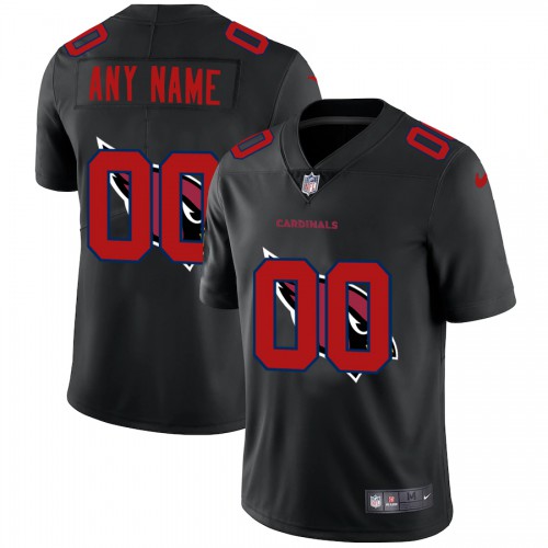 Arizona Cardinals Custom Men's Team Logo Dual Overlap Limited Jersey Black cheap jerseys for sale - CheapJerseys.Shop