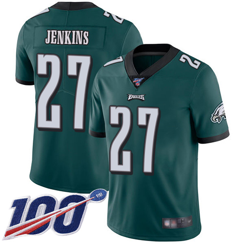 Philadelphia Eagles #27 Malcolm Jenkins Midnight Green Team Color Men's Stitched 100th Season Vapor Limited Jersey Men's cheap jerseys for sale - CheapJerseys.Shop