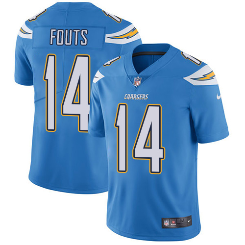 Los Angeles Chargers #14 Dan Fouts Electric Blue Alternate Youth Stitched Vapor Untouchable Limited Jersey Youth cheap jerseys for sale - CheapJerseys.Shop