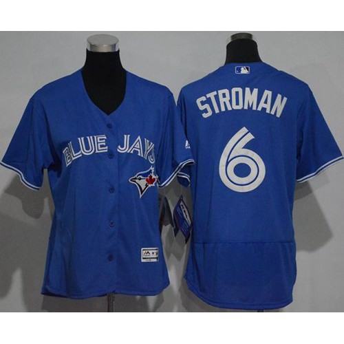 Toronto Blue Jays #6 Marcus Stroman Blue Flexbase Authentic Women's Stitched Jersey Womens cheap jerseys for sale - CheapJerseys.Shop
