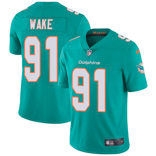 Miami Dolphins #91 Cameron Wake Aqua Green Team Color Youth Stitched Vapor Untouchable Limited Jersey Youth cheap jerseys for sale - CheapJerseys.Shop