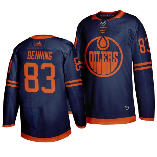 Edmonton Edmonton Oilers #83 Matt Benning Blue 2019-20 Third Alternate Jersey Men's cheap jerseys for sale - CheapJerseys.Shop
