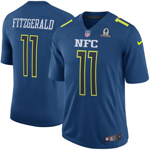 Cardinals #11 Larry Fitzgerald Navy Men's Stitched Game NFC 2017 Pro Bowl Jersey cheap jerseys for sale - CheapJerseys.Shop