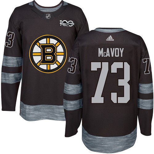 Boston Bruins #73 Charlie McAvoy Black 1917-2017 100th Anniversary Stitched Jersey Men's cheap jerseys for sale - CheapJerseys.Shop