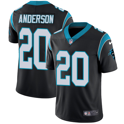 Carolina Panthers #20 C.J. Anderson Black Team Color Men's Stitched Vapor Untouchable Limited Jersey Men's cheap jerseys for sale - CheapJerseys.Shop