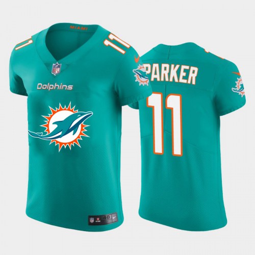 Miami Miami Dolphins #11 DeVante Parker Aqua Green Men's Big Team Logo Elite Jersey Men's cheap jerseys for sale - CheapJerseys.Shop