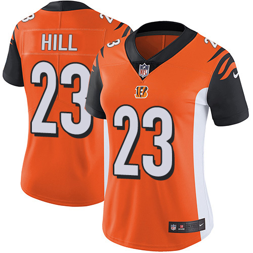 Bengals #23 Daxton Hill Orange Alternate Women's Stitched Vapor Untouchable Limited Jersey cheap jerseys for sale - CheapJerseys.Shop