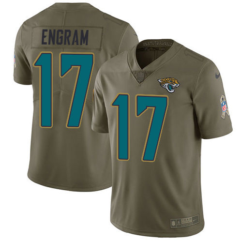 Jaguars #17 Evan Engram Olive Youth Stitched Limited 2017 Salute To Service Jersey cheap jerseys for sale - CheapJerseys.Shop