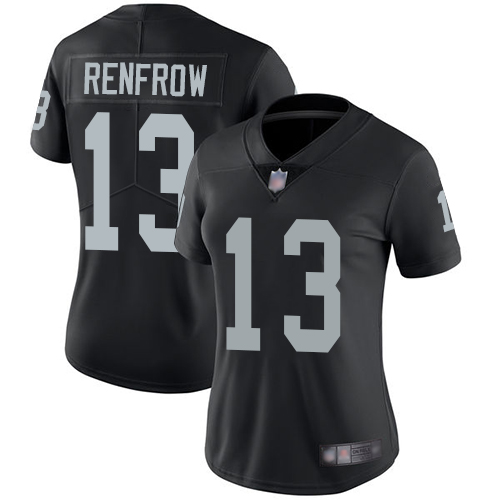 Las Vegas Raiders #13 Hunter Renfrow Black Team Color Women's Stitched Vapor Untouchable Limited Jersey Womens cheap jerseys for sale - CheapJerseys.Shop