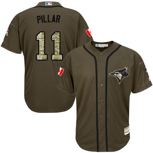 Toronto Blue Jays #11 Kevin Pillar Green Salute to Service Stitched Jersey Men's cheap jerseys for sale - CheapJerseys.Shop