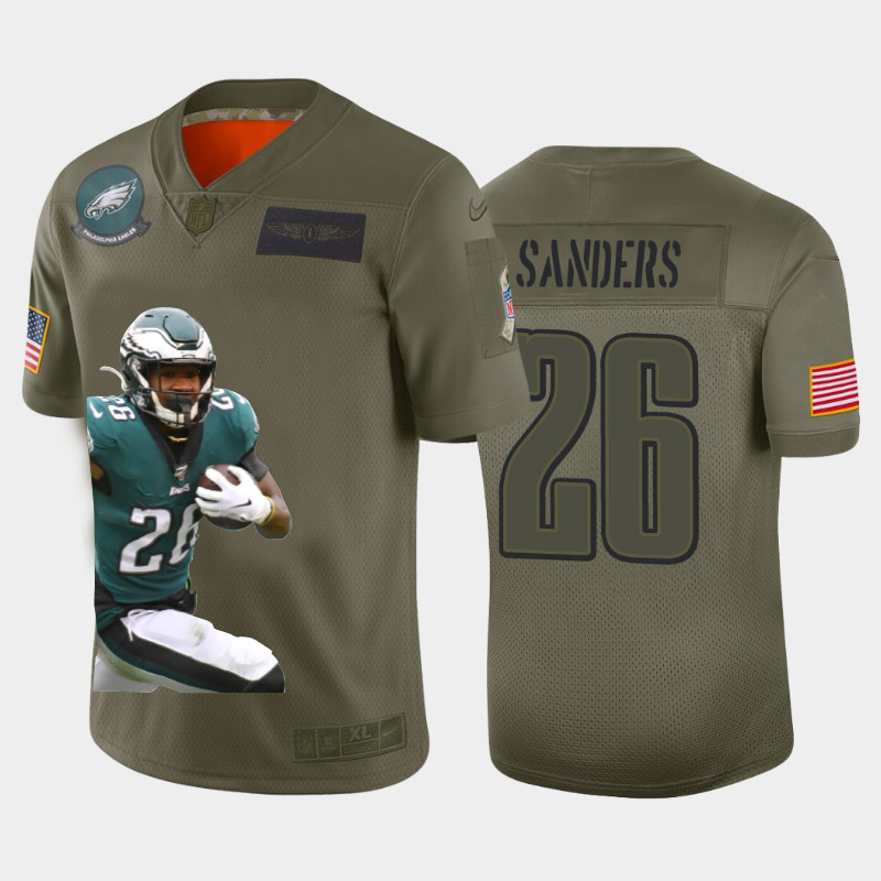 Philadelphia Eagles #26 Miles Sanders Team Hero Vapor Limited Jersey Camo cheap jerseys for sale - CheapJerseys.Shop