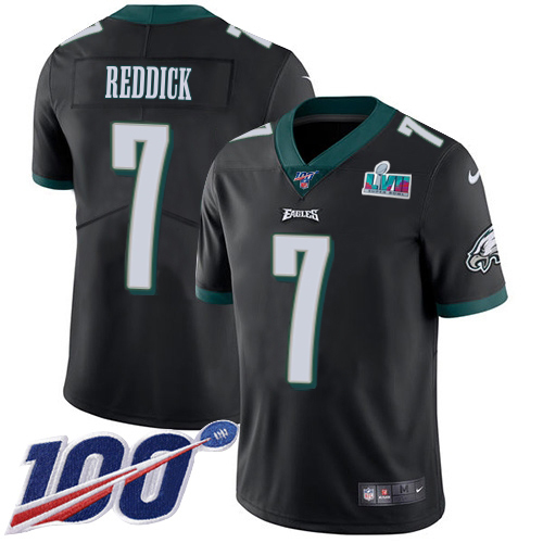 Eagles #7 Haason Reddick Black Alternate Super Bowl LVII Patch Men's Stitched 100th Season Vapor Untouchable Limited Jersey cheap jerseys for sale - CheapJerseys.Shop